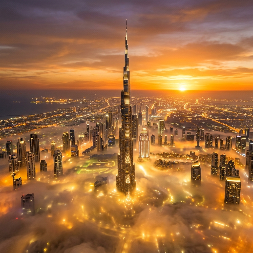 Luxury Burj Khalifa Skyline in Dubai